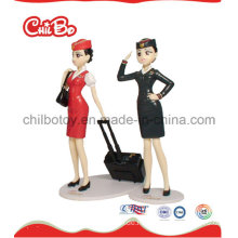 Airline Stewardess Plastic Figur Spielzeug (CB-PF024-S)